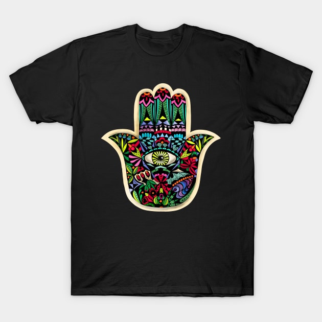 Hand Of Fatima T-Shirt by Rablo